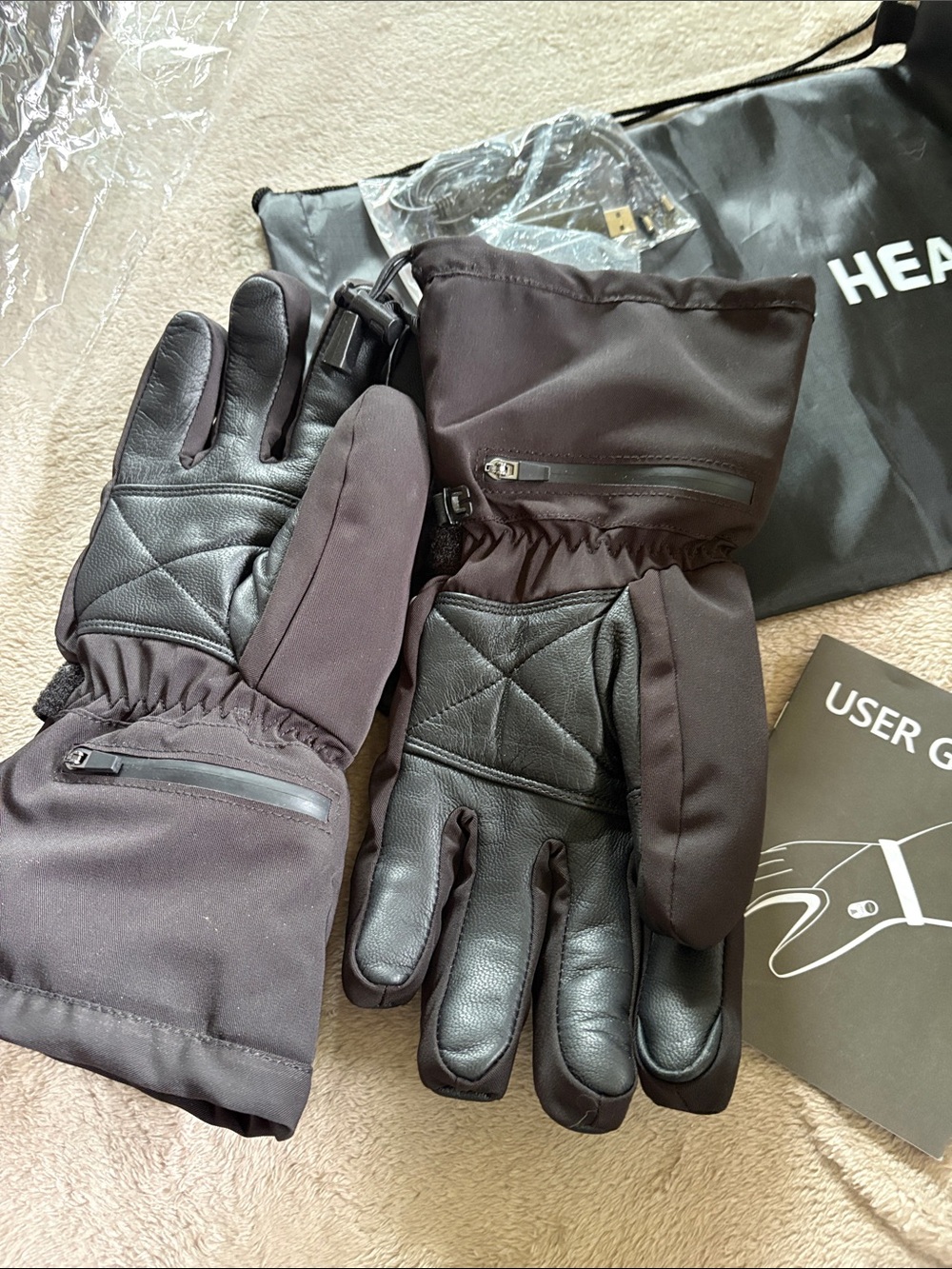 Intelligent Heating Men's Heated Gloves - Black - Picture 7 of 8